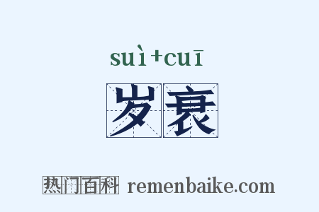 岁衰是什么意思的图片